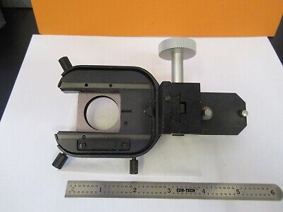 LEICA GERMANY DMRB CONDENSER HOLDER ASSEMBLY MICROSCOPE PART AS PICTURED 50-A-38