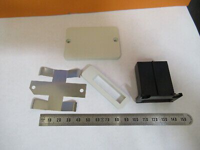 LEICA DMRB PLASTIC ACCESSORIES LOT MICROSCOPE PART AS PICTURED #P6-A-23