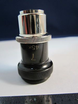 VINTAGE OTTO HIMMLER OPTICAL MICROSCOPE OBJECTIVE 45X GERMANY OPTICS BIN#14B ii