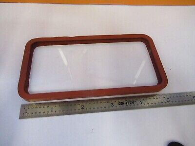 OPTICAL MIL SPEC THICK GLASS WINDOW SILICONE GASKET OPTICS AS PICTURED &4T-A-21