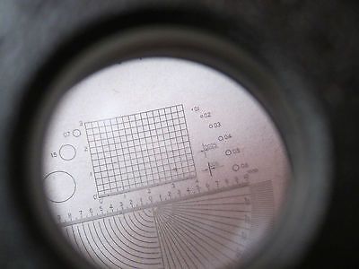 OPTISCHE INSPEKTION METROLOGIE SPI LUPE LOPE 10X MIT RETICLE BIN#12