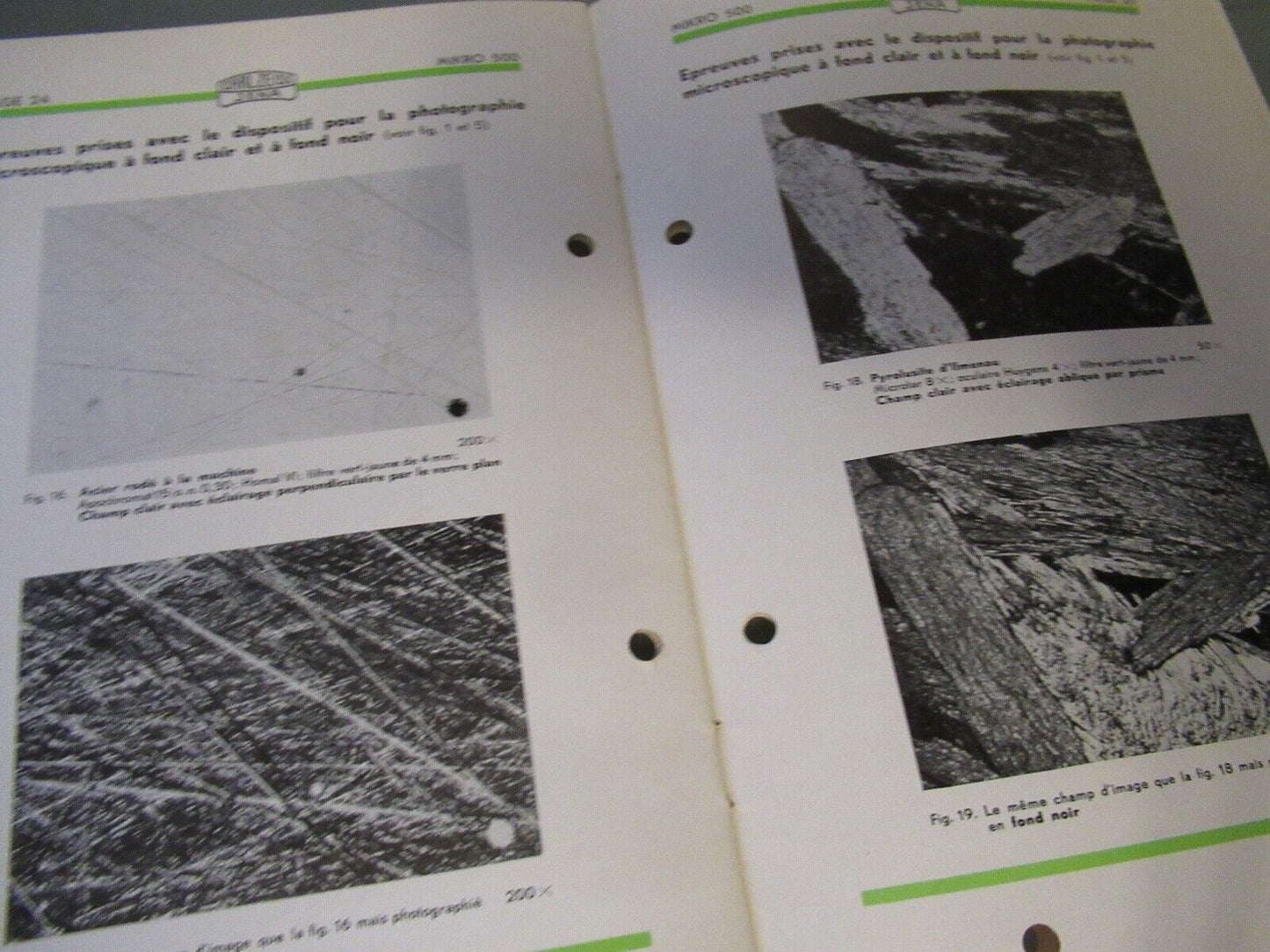 VINTAGE TECHNICAL MANUAL CARL ZEISS NEOPHOT MIKRO 500 MICROSCOPE AS PICTURED BLI