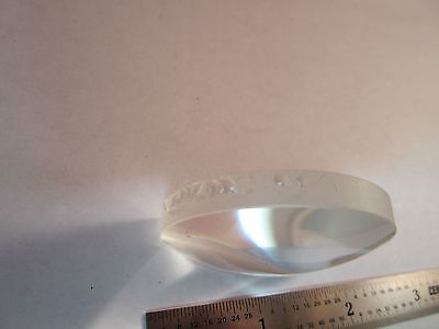 OPTICAL CONVEX LENS TRUNCATED [chipped on edge] LASER OPTICS BIN#5K-34