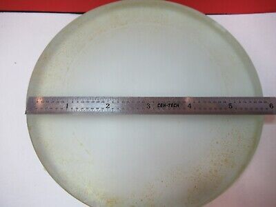 FOR PARTS LARGE GLASS PLATE STAGE GLASS MICROSCOPE PART AS PICTURED &Q1-A-75