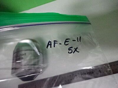 MICROSCOPE PART POLYVAR REICHERT OBJECTIVE 5X EPI OPTICS AS IS #AF-E-11