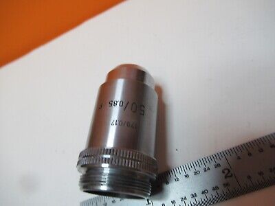 LEITZ GERMANY POL OBJECTIVE 50X P MICROSCOPE OPTICS PART AS PICTURED &16-A-93