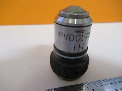 OLYMPUS JAPAN OBJECTIVE HI 100X OPTICS MICROSCOPE PART AS PICTURED &H8-C-10