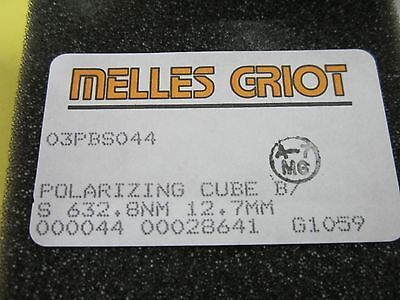 OPTISCHE MELLES GRIOT POLARISIERENDER WÜRFELSTRAHLSCHNEIDER LASEROPTIK BIN#E2-31