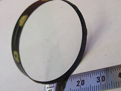 OPTICAL COATED LENS MIL SPEC HOLED COATING RARE OPTICS AS PICTURED &87-FT-57