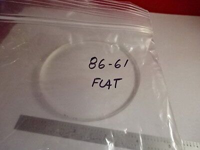 NICE OPTICAL FLAT 4" DIAMETER GLASS LENS PART OPTICAL OPTICS AS PICTURED &86-61