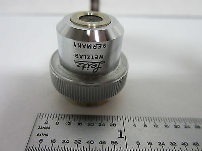 MICROSCOPE PART LEITZ WETZLAR GERMANY OBJECTIVE 4X OPTICS BIN#L3-21