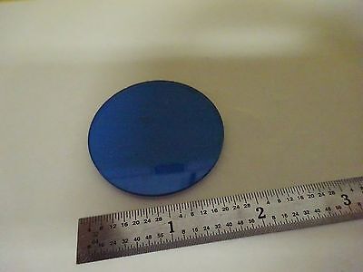 MICROSCOPE PART BLUE FILTER ILLUMINATOR OPTICS AS IS BIN#4V-FL-30