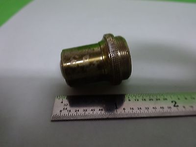 MICROSCOPE PART VINTAGE OBJECTIVE BAKER LONDON 3 OPTICS AS IS BIN#H7-A-09