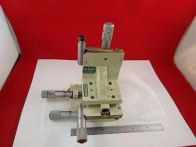 LINE TOOL FOUR MICROMETERS STAGE POSITIONING FOR OPTICS AS IS BIN#C9-A-01