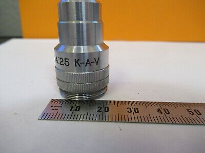 K-A-V JAPAN OBJECTIVE 10mm LENS OPTICS MICROSCOPE PART AS PICTURED #F9-A-42