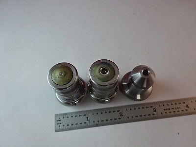 LOT 3 EA AO AMERICAN OPTICS SPENCER OBJECTIVES 97 43 10 MICROSCOPE AS IS &2-A-25