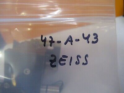 ZEISS GERMANY AXIOTRON IRIS FILTER ASSEMBLY MICROSCOPE PART AS PICTURED &47-A-43