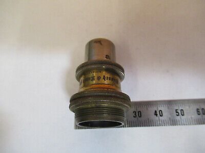 ANTIQUE BRASS Bausch Lomb OBJECTIVE LENS MICROSCOPE PART AS PICTURED &8Y-A-117