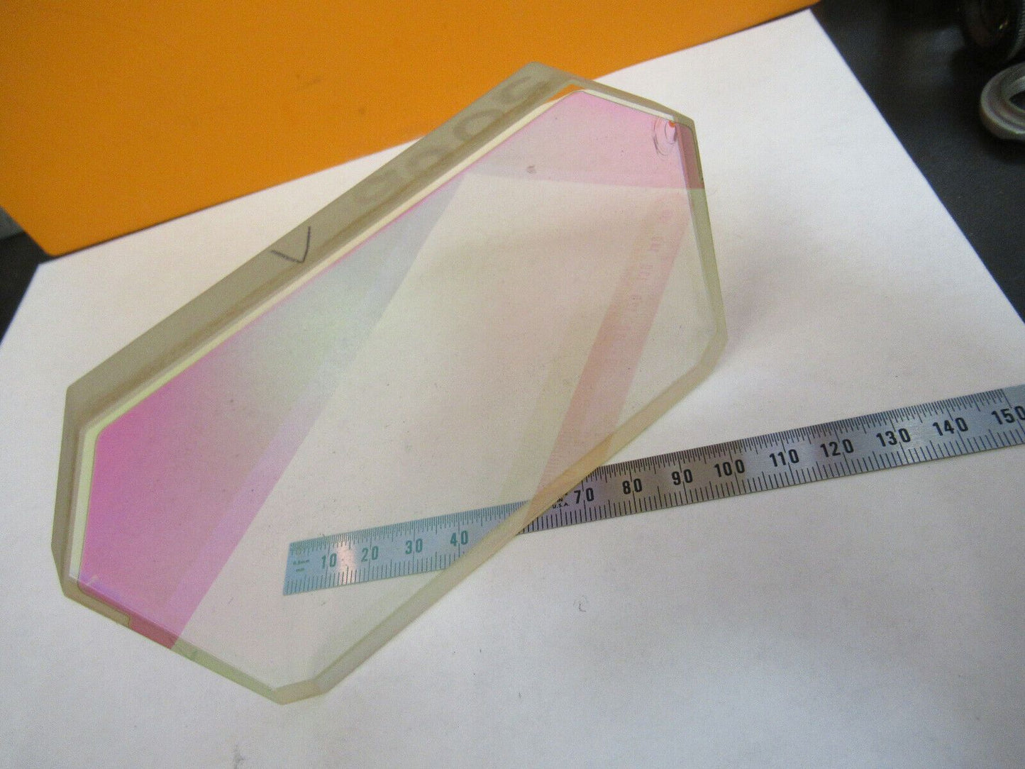 OPTICAL MIL SPEC COATED DICHROIC TRUNCATED GLASS OPTICS AS PICTURED &P2-A-64