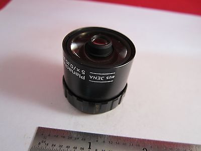 OPTICAL MICROSCOPE OBJECTIVE AUS JENA 5X INFINITY PLAN ACHRO OPTICS BIN#11-DT-O