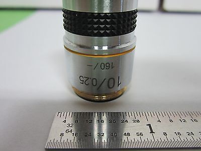 OPTICAL MICROSCOPE OBJECTIVE  10X OPTICS #A9-C-15