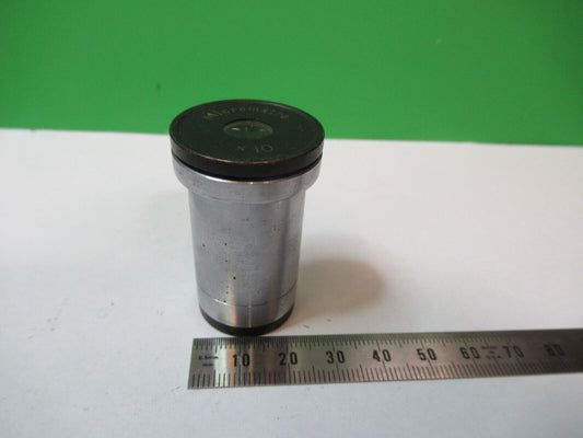 MICROMETRE 10X FRANCE  EYEPIECE LENS MICROSCOPE PART AS PICTURED R2-A-43