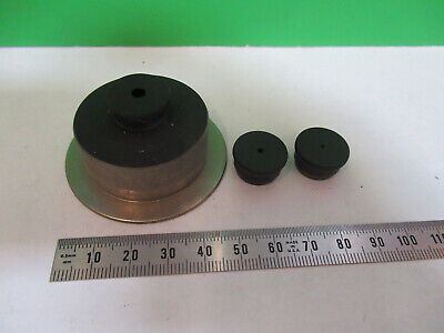 ANTIQUE ERNST LEITZ CONDENSER + APERTURES MICROSCOPE PART AS PICTURED Q9-A-53