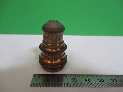 ANTIQUE BAUSCH LOMB BRASS OBJECTIVE LENS MICROSCOPE PART AS PICTURED Q9-A-46