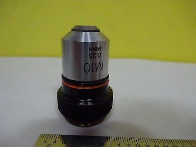 FOR PARTS MICROSCOPE OBJECTIVE OLYMPUS M10 OPTICS AS IS BIN#P7-29