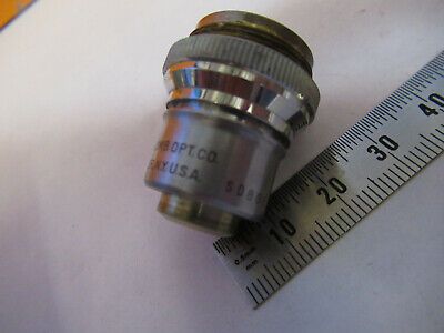 VINTAGE BAUSCH LOMB 3.2X OBJECTIVE OPTICS MICROSCOPE PART AS PICTURED &W3-B-36