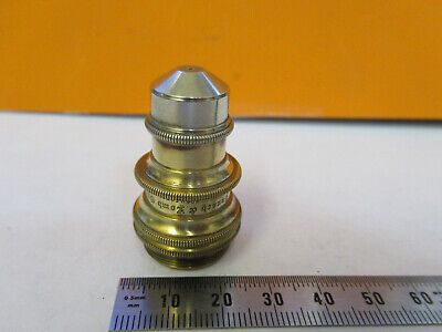 ANTIQUE BRASS BAUSCH LOMB 1.9mm LENS OBJECTIVE MICROSCOPE AS PICTURED #P4-A-81