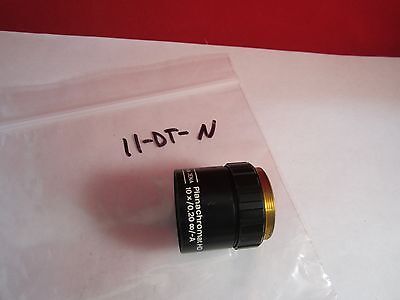 OPTICAL MICROSCOPE OBJECTIVE AUS JENA 10X INFINITY PLAN ACHRO OPTICS BIN#11-DT-N