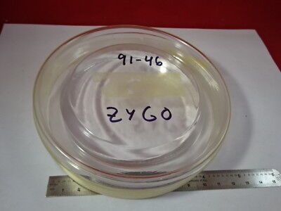 OPTICAL ZYGO FLAT FUSED SILICA 4" DIAMETER OPTICS AS IS #91-46