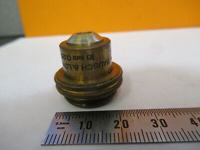 ANTIQUE BRASS Bausch Lomb OBJECTIVE LENS MICROSCOPE PART AS PICTURED &8Y-A-118