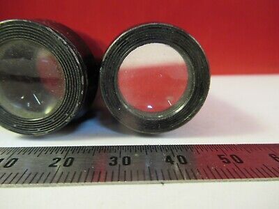 ANTIQUE AO SPENCER AMERICAN PAIR EYEPIECES 9X OPTICS MICROSCOPE PART &8-A-09