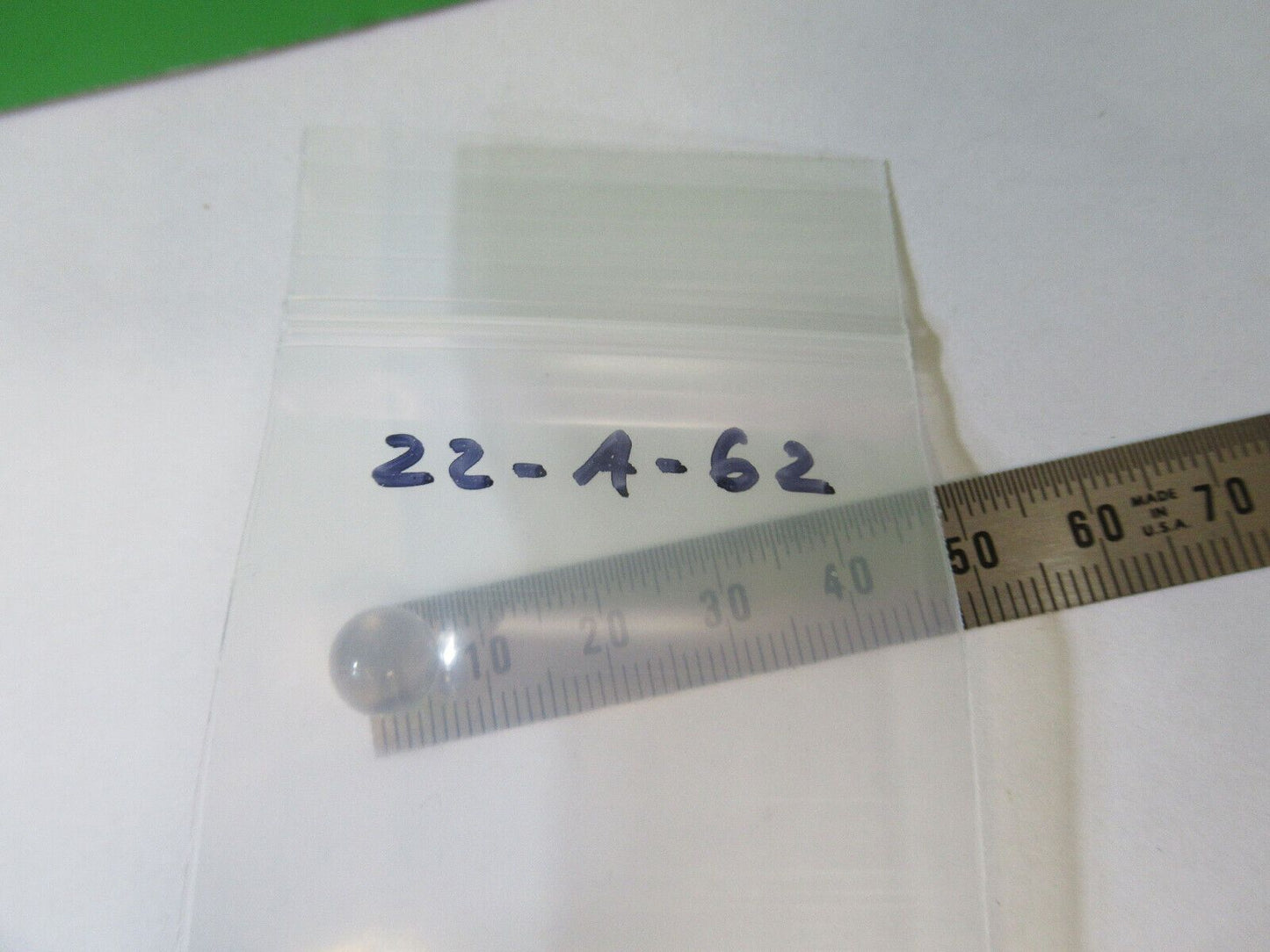 OPTICAL SPHERE GLASS LENS OPTICS AS PICTURED &22-A-62