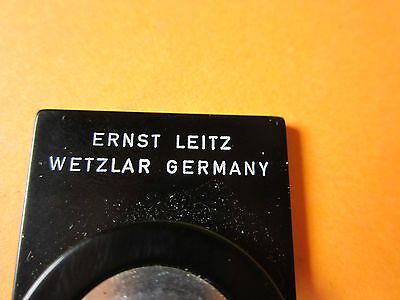 OPTICAL MICROSCOPE PART LEITZ WETZLAR GERMANY RETICLE TARGET OPTICS BIN#9-84