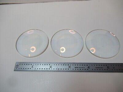 OPTICAL LOT 3 EA GLASS LENSES BiCX LASER OPTICS AS PICTURED &16-A-22