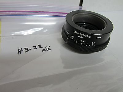 OLYMPUS JAPAN OPTICS IRIS CAMERA PORT ILLUMINATOR MICROSCOPE PART BIN#H3-22