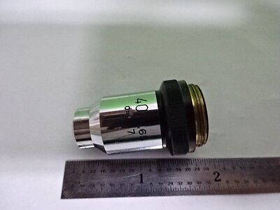 MICROSCOPE WILD HEERBRUGG SWISS OBJECTIVE 40X OPTICS AS IS #B2-M-13