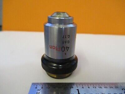 NIKON JAPAN OBJECTIVE PLAN 40X OPTICS MICROSCOPE PART AS PICTURED &FT-1-A-27