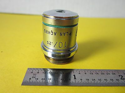 MICROSCOPE OPTICAL PART OBJECTIVE AO 10X PLAN ACHRO AMERICAN OPTICS BIN#D1-24