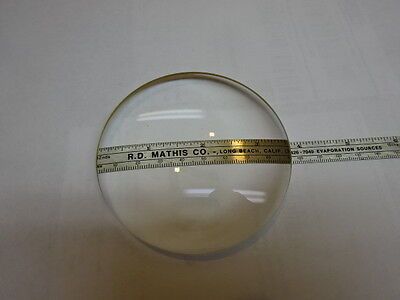 OPTICAL BI CONVEX LENS OPTICS AS IS #81-19