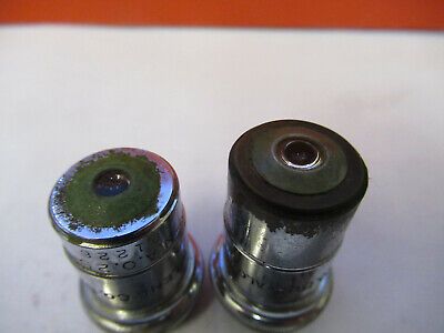 VINTAGE LOT SPENCER OBJECTIVE  10X 44X MICROSCOPE PART AS PICTURED #W8-FT-07