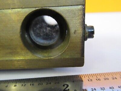 ANTIQUE BRASS STEREO OBJECTIVES BAUSCH LOMB MICROSCOPE PART AS PICTURED 7B-B-82