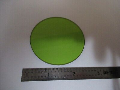 OPTICAL LARGE GREEN GLASS FILTER PRO OPTICS AS PICTURED &F5-A-85