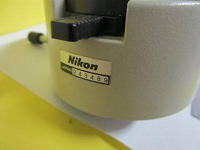 MICROSCOPE NIKON JAPAN VERTICAL ILLUMINATOR BEAM SPLITTER OPTICS AS IS BIN#66-07