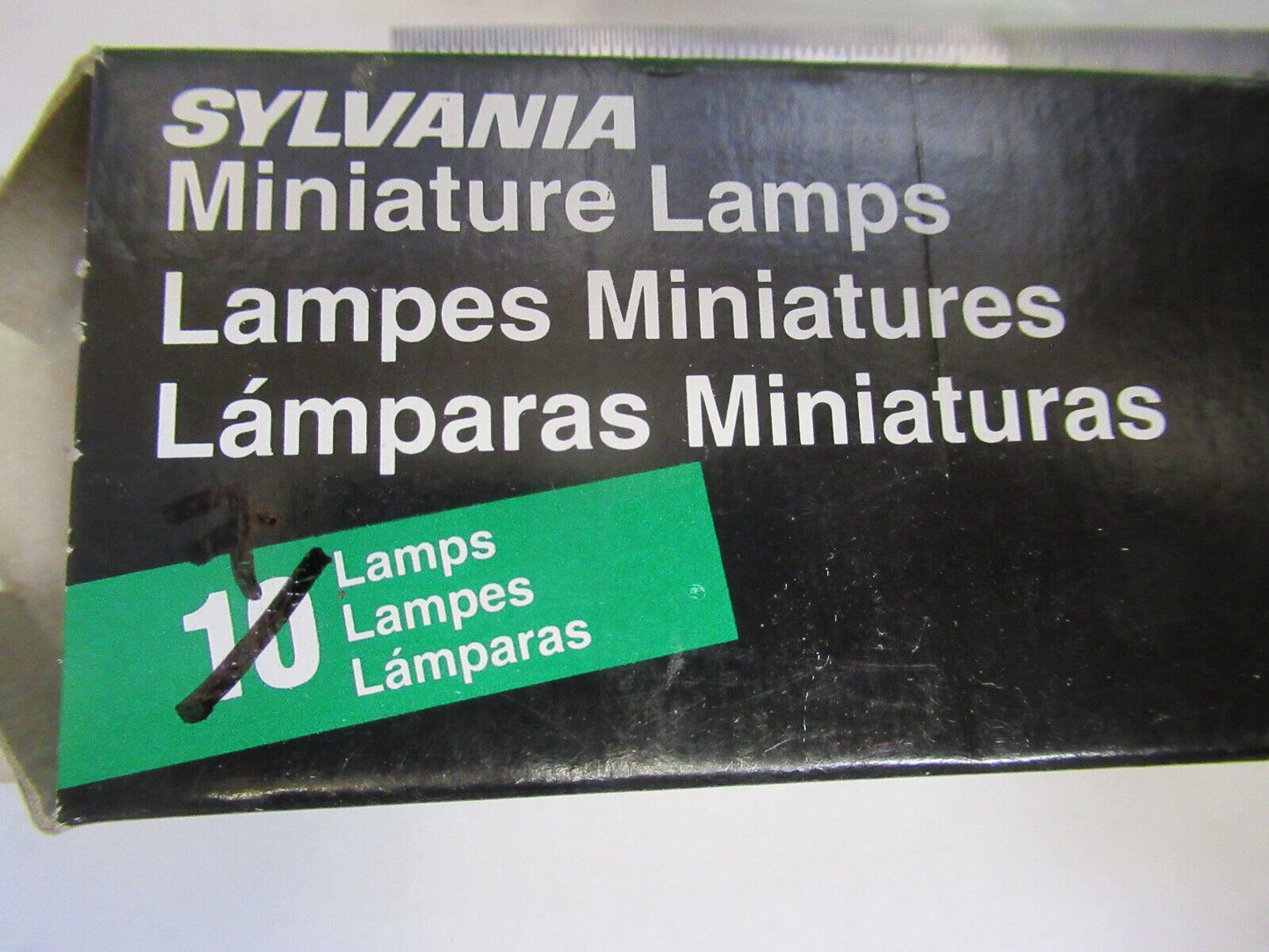 OPTICAL  MINI LAMPS 330 SYLVANIA 7PCS  OPTICS AS IS  BIN#F3-B-14