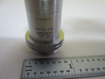 MICROSCOPE PART OBJECTIVE LEITZ GERMANY 3.2X P OPTICS BIN#U1-42