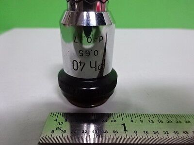 MICROSCOPE WILD HEERBRUGG SWISS OBJECTIVE 40X  PH PHASE OPTICS AS IS BIN#AC-53